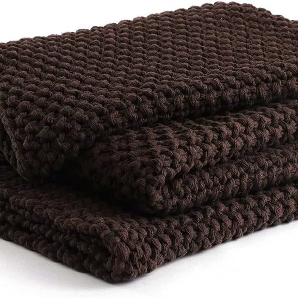 Cashmere Throw Blanket - Cobertor de malha de algodão grosso,