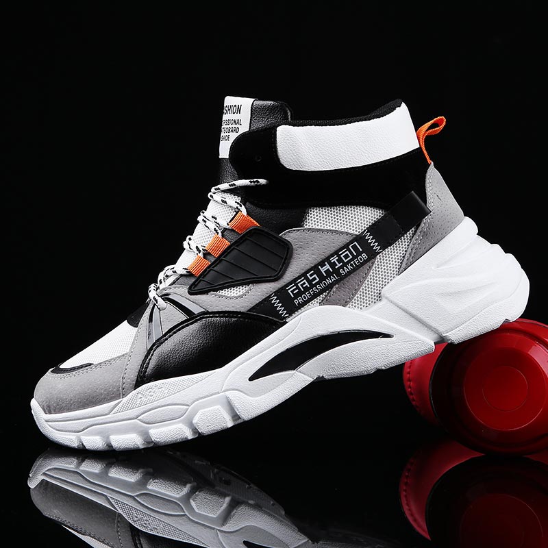 Luxury Lifestyle Brand - Hightop-Sapatilhas Esportivas Masculinas, Sapatilhas de Cima