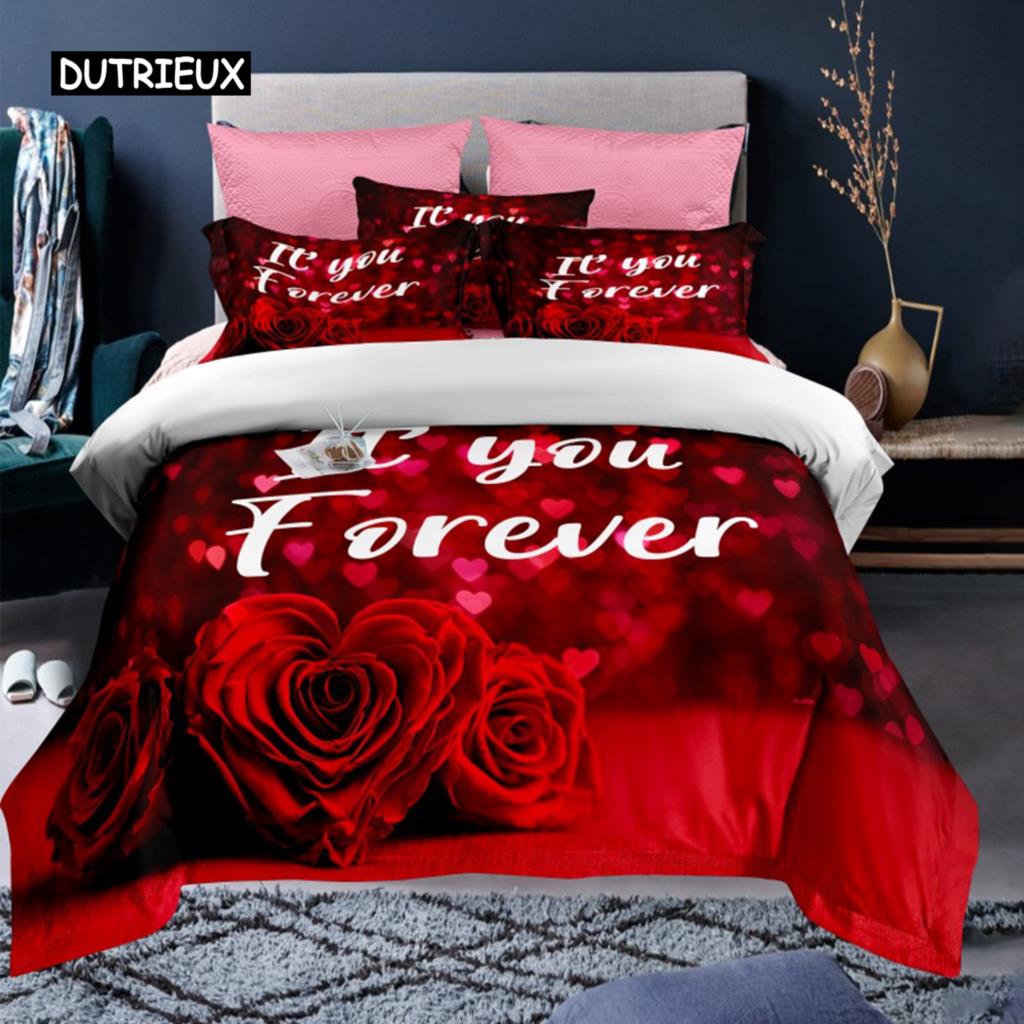 Linen Duvet Cover - Conjunto de cama de poliéster para