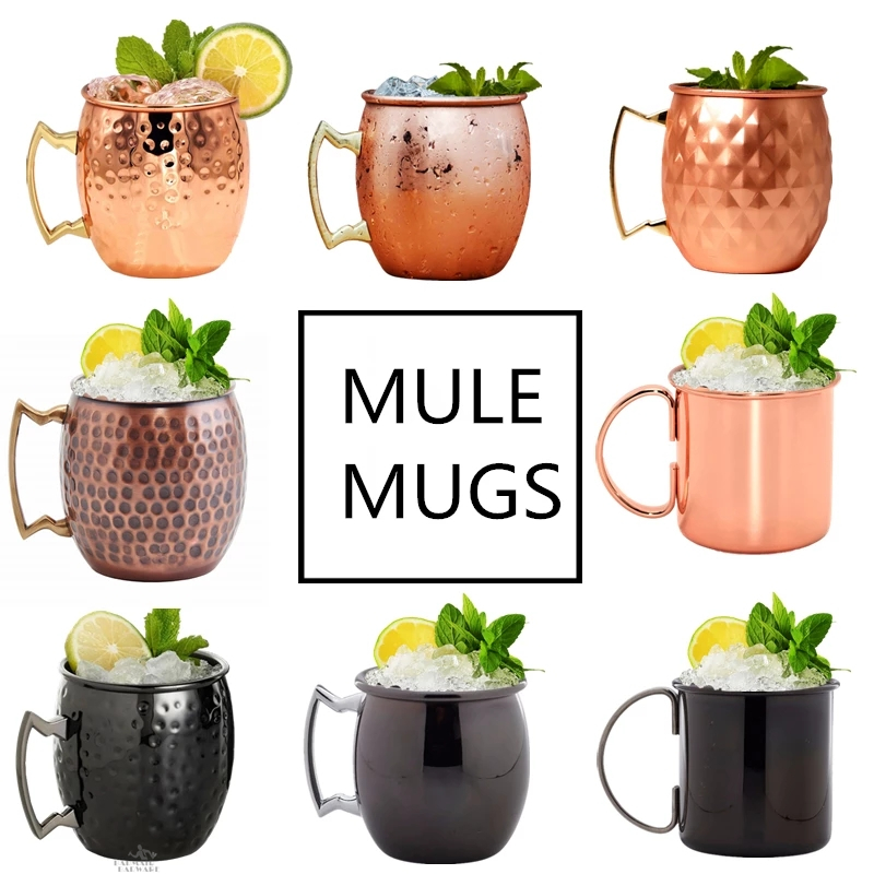 Copper Cocktail Mug - Metal Moscow Mule Cobre Canecas, Caneca