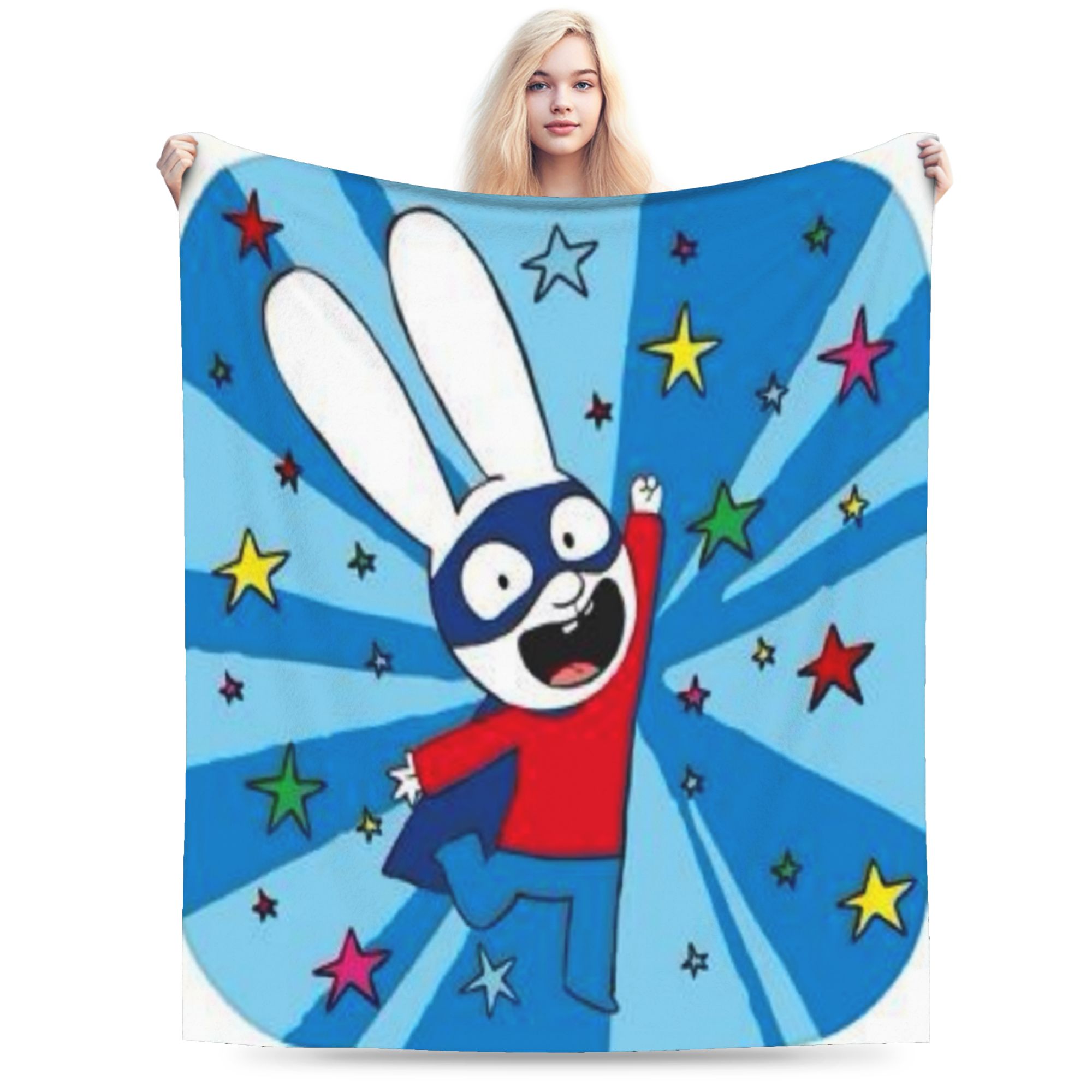 Cashmere Throw Blanket - Cobertor Super Rabbit S-Simon para Meninos