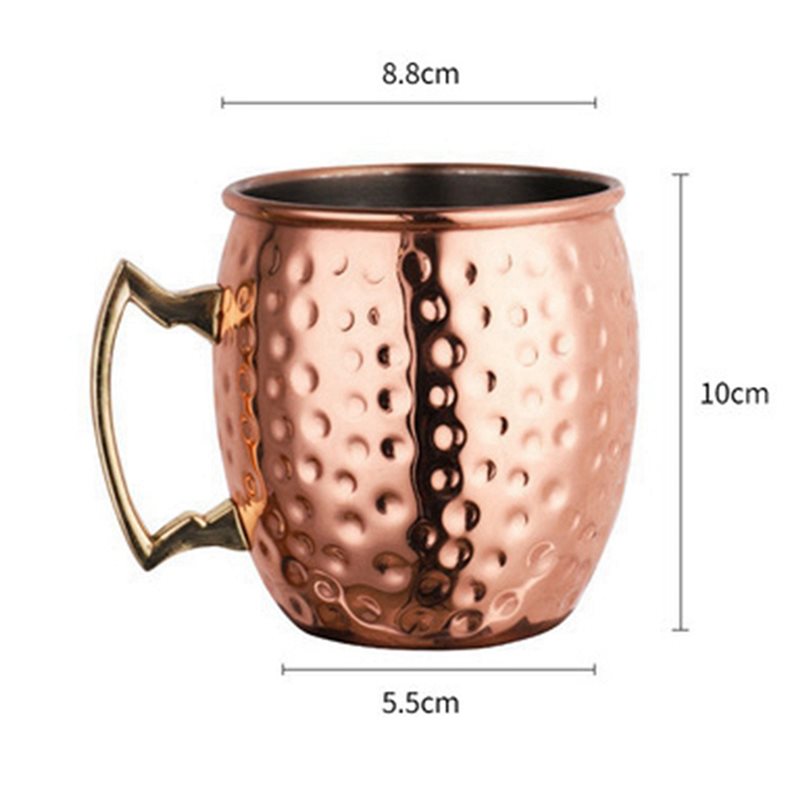 Copo Moscow Mule JHD 2X em Aço - Copper Cocktail Mug avaliação e preço