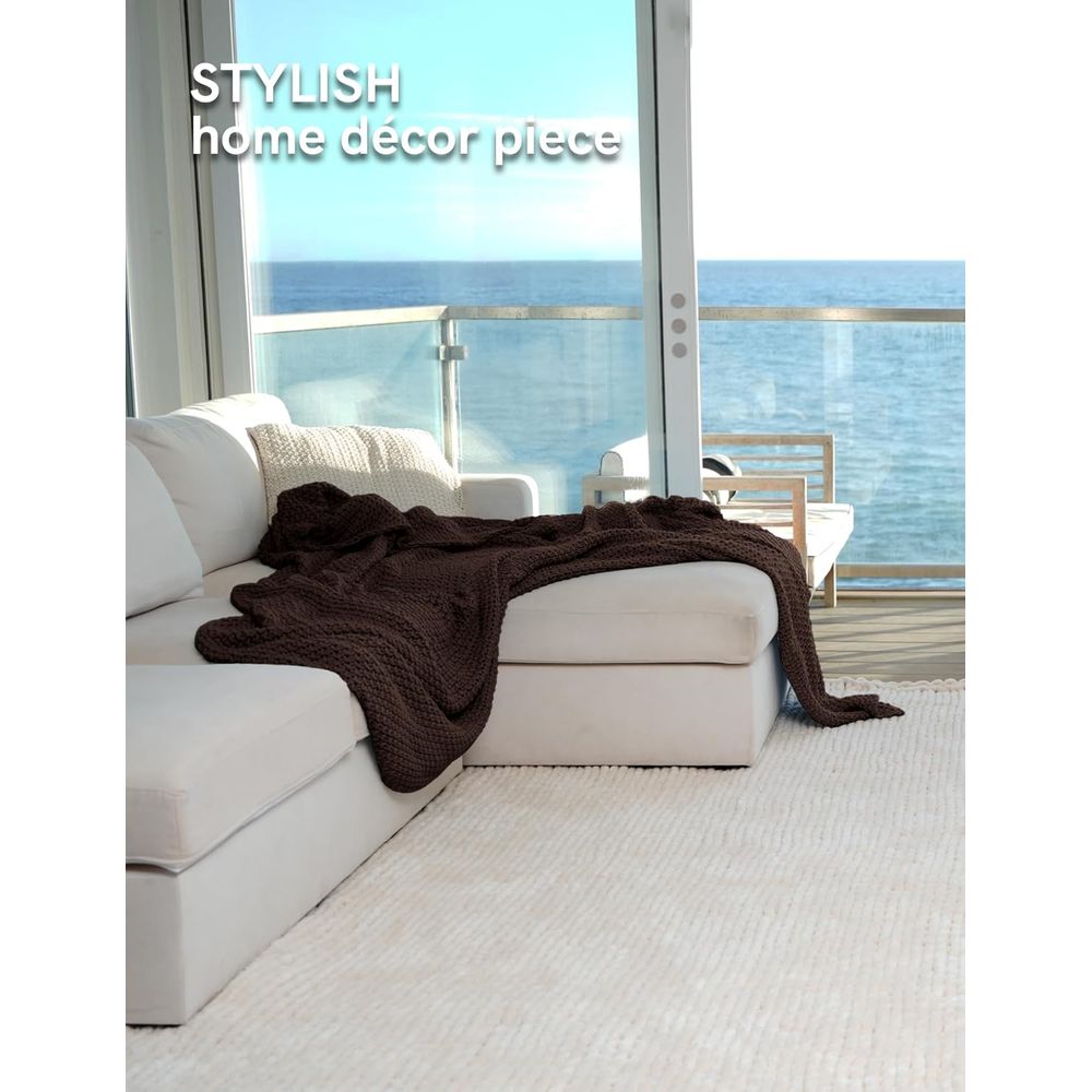 Cobertor de malha de algodão g - Cashmere Throw Blanket avaliação e preço