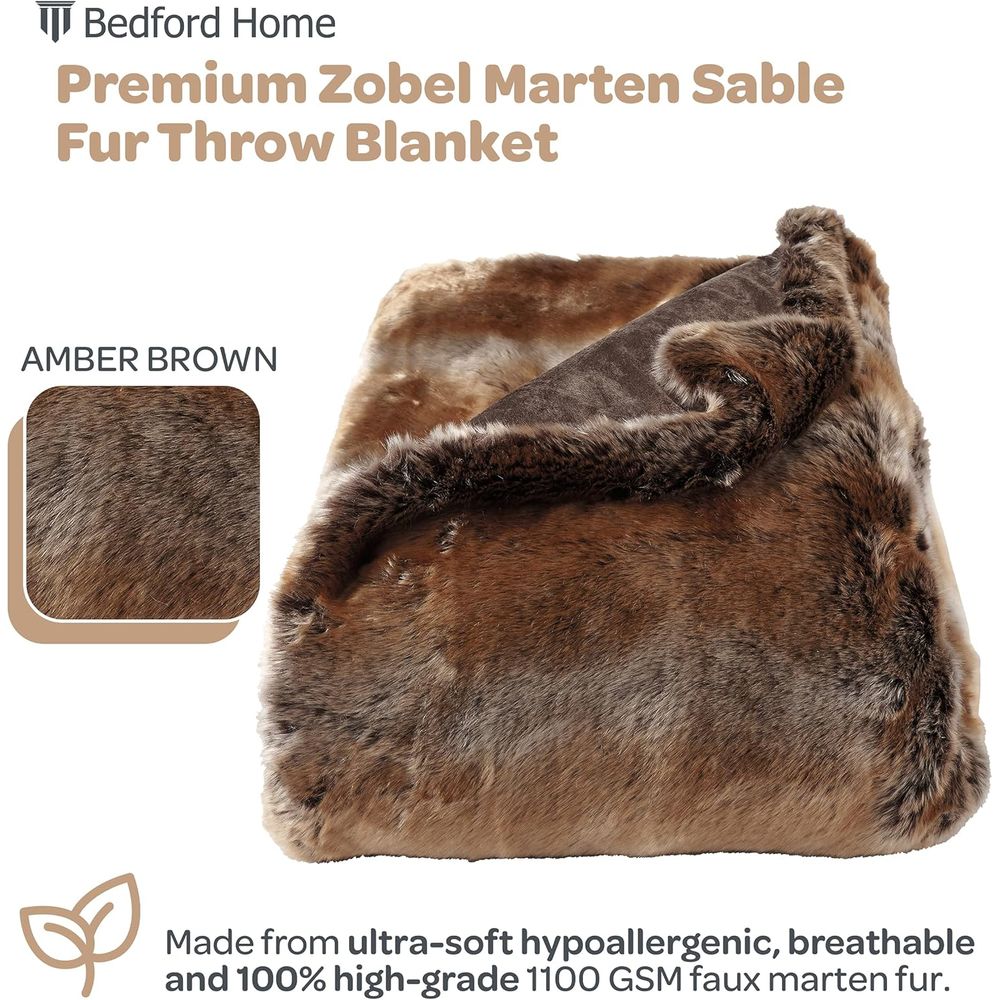 Manta de pele sintética – luxu - Cashmere Throw Blanket avaliação e preço