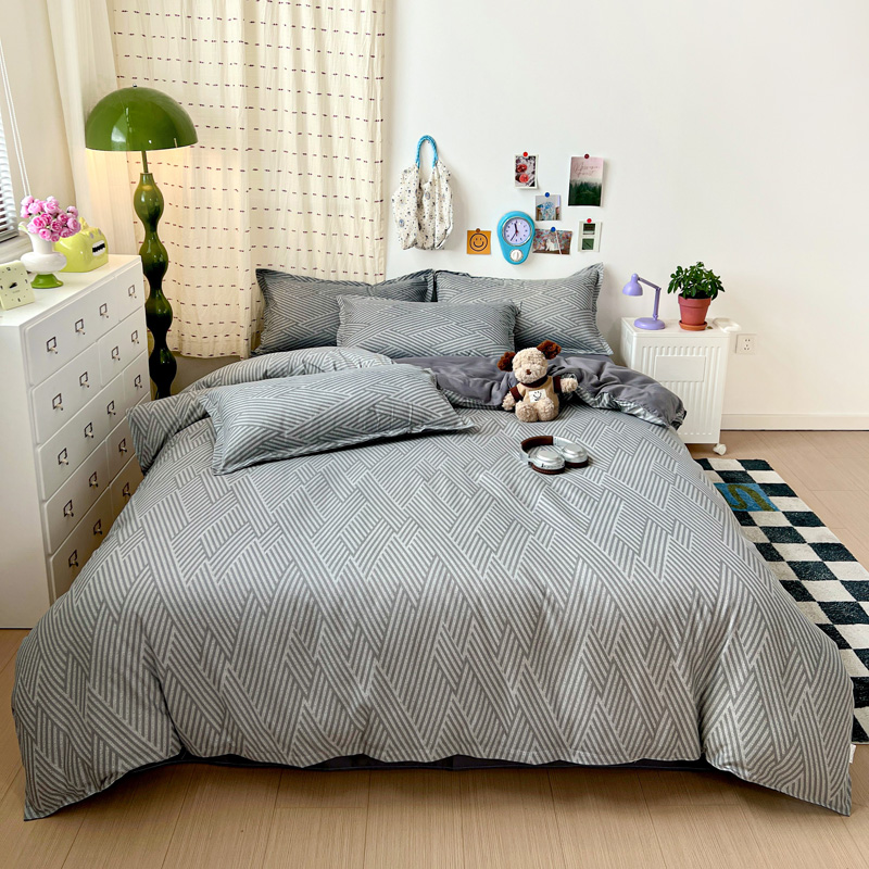 Conjunto de Cama Geométrico Ci - Linen Duvet Cover avaliação e preço