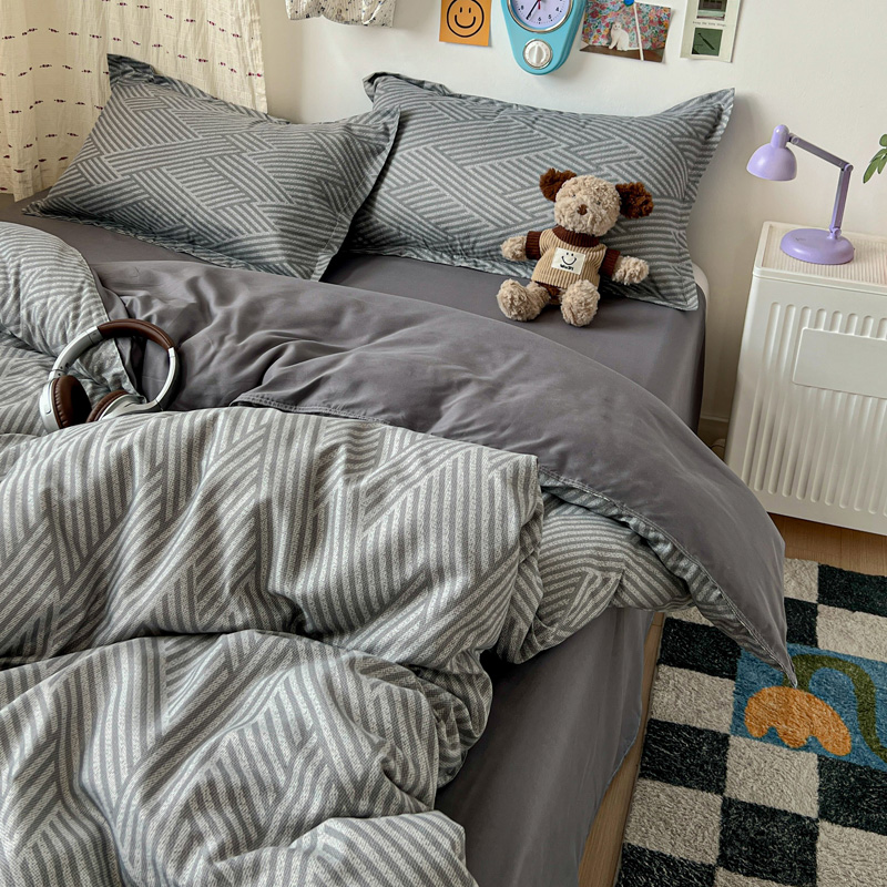 Conjunto de Cama Geométrico Ci - Linen Duvet Cover avaliação e preço