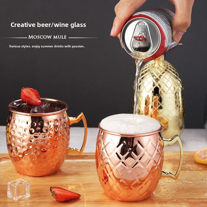 Caneca Moscow Mule de aço inox - Copper Cocktail Mug avaliação e preço