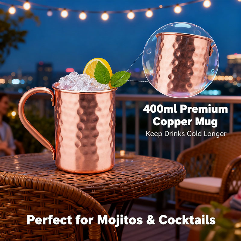 Novas Canecas 100% Cobre Puro  - Copper Cocktail Mug avaliação e preço