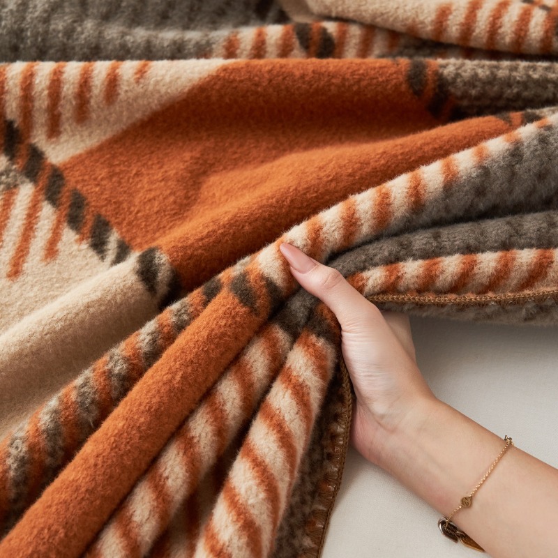 Cobertores de caxemira falsa c - Cashmere Throw Blanket avaliação e preço