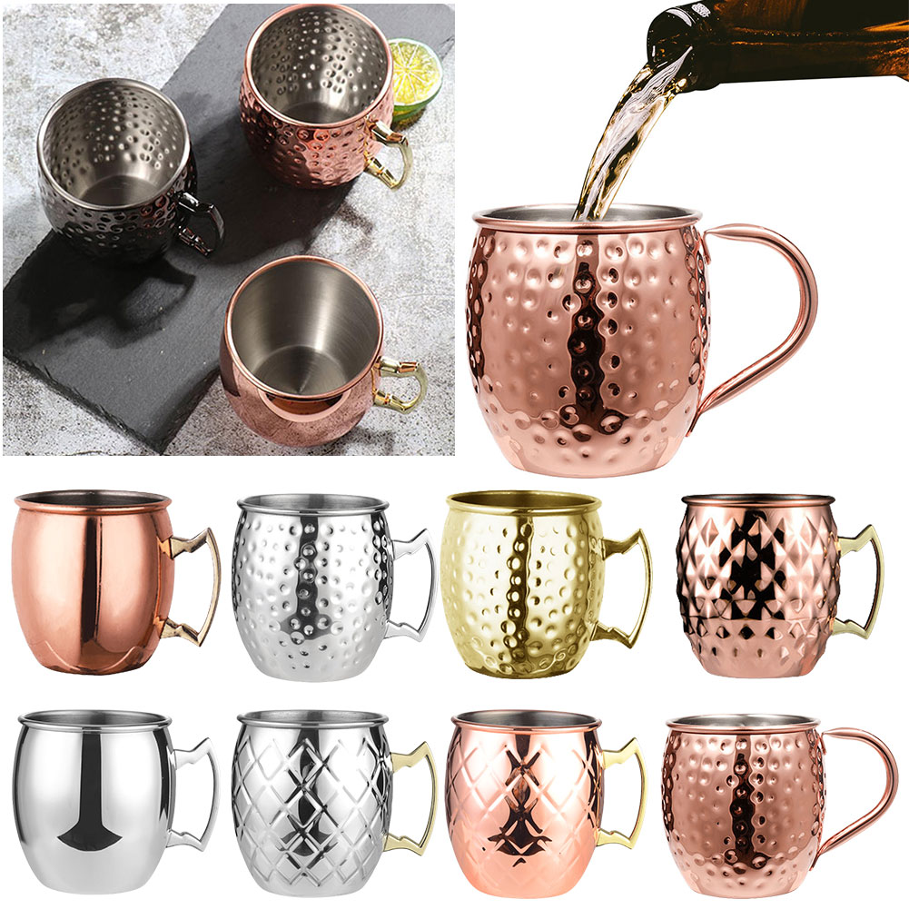 Aço Inoxidável Moscow Mule Can - Copper Cocktail Mug avaliação e preço
