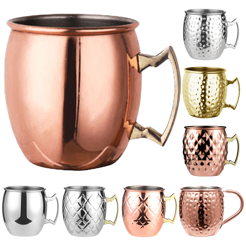 Aço Inoxidável Moscow Mule Can - Copper Cocktail Mug avaliação e preço