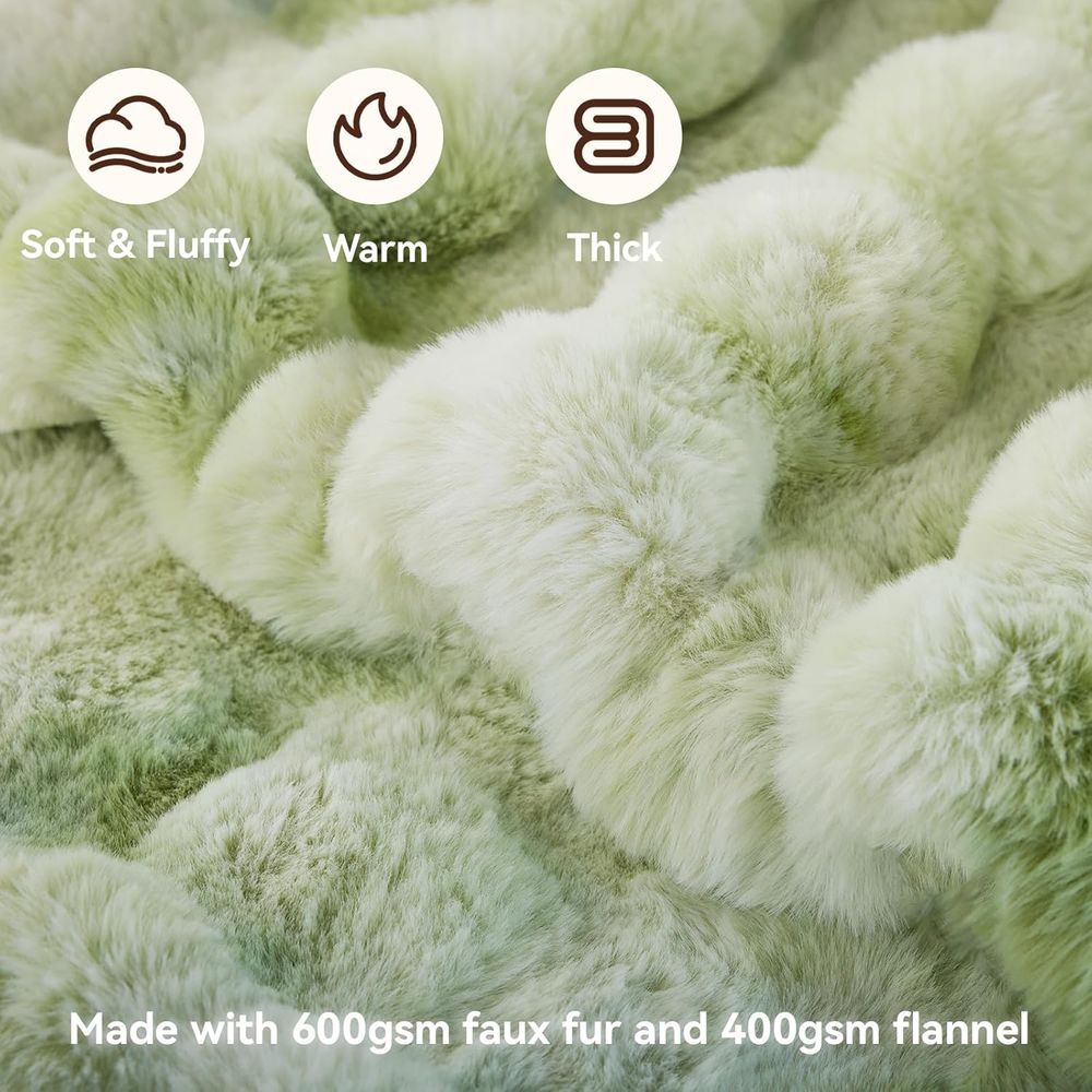 Cobertor de pele sintética, co - Cashmere Throw Blanket avaliação e preço