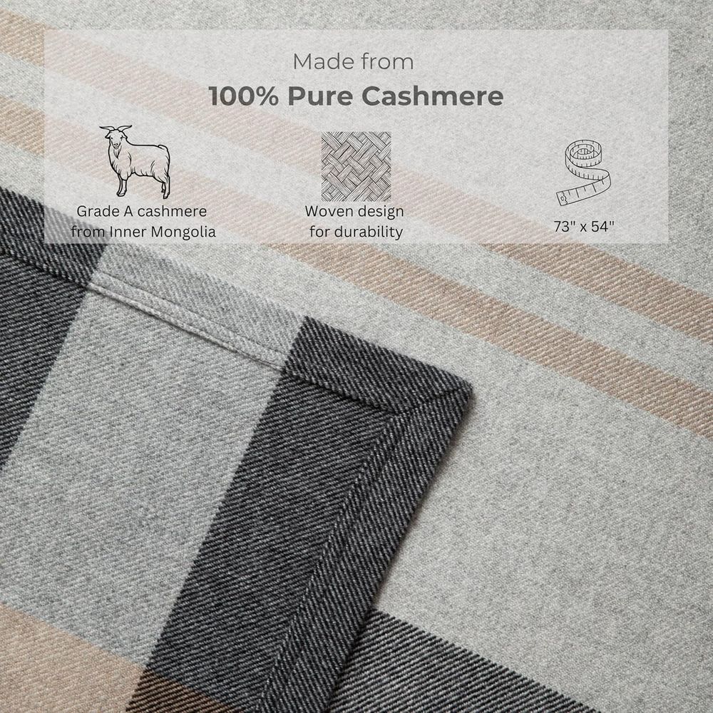 Cobertor 100% caxemira pura pa - Cashmere Throw Blanket avaliação e preço