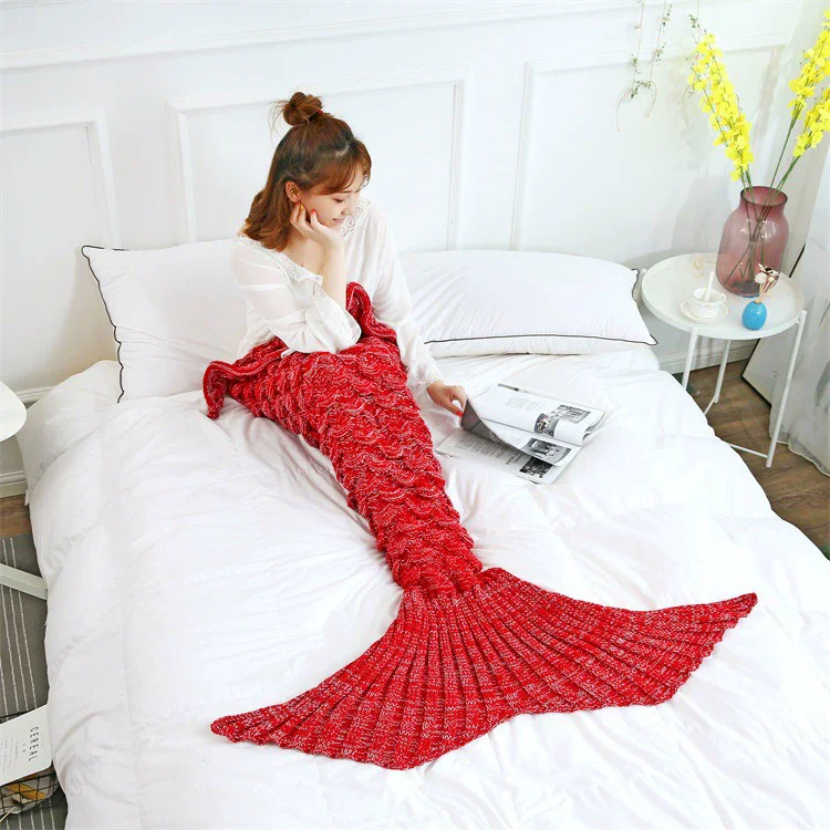 Cobertor de Cauda de Sereia de - Cashmere Throw Blanket avaliação e preço