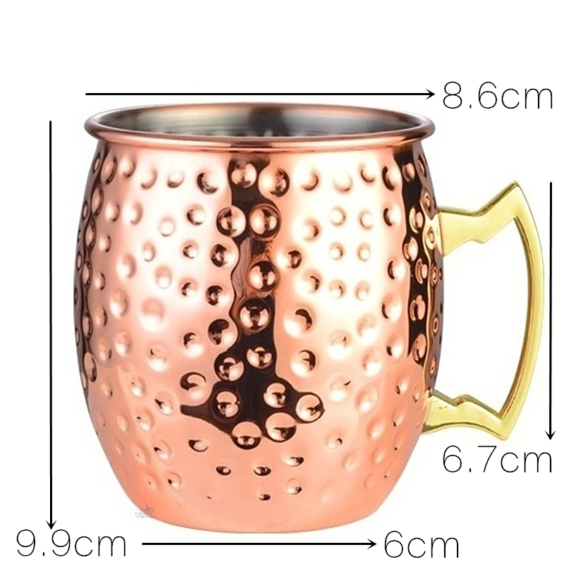 Metal Moscow Mule Cobre Caneca - Copper Cocktail Mug avaliação e preço
