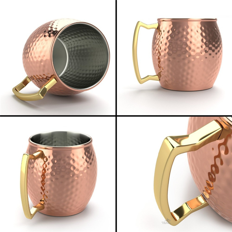 Metal Moscow Mule Cobre Caneca - Copper Cocktail Mug avaliação e preço