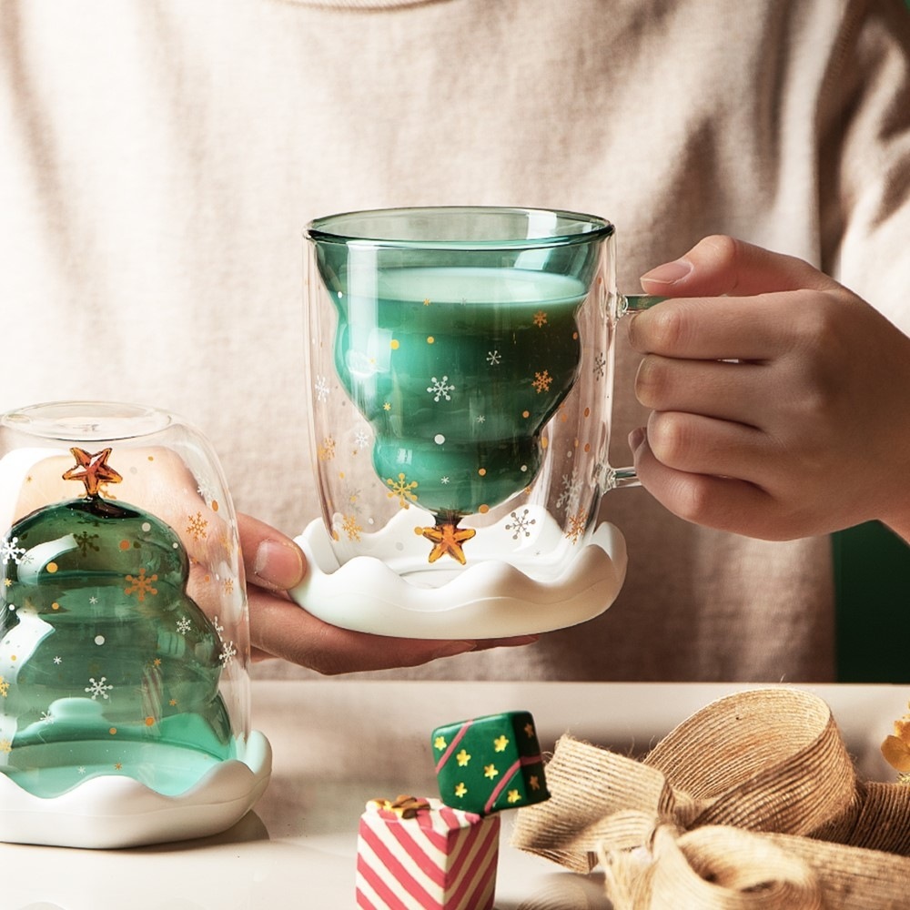 Copo de árvore de natal transp - Copper Cocktail Mug avaliação e preço