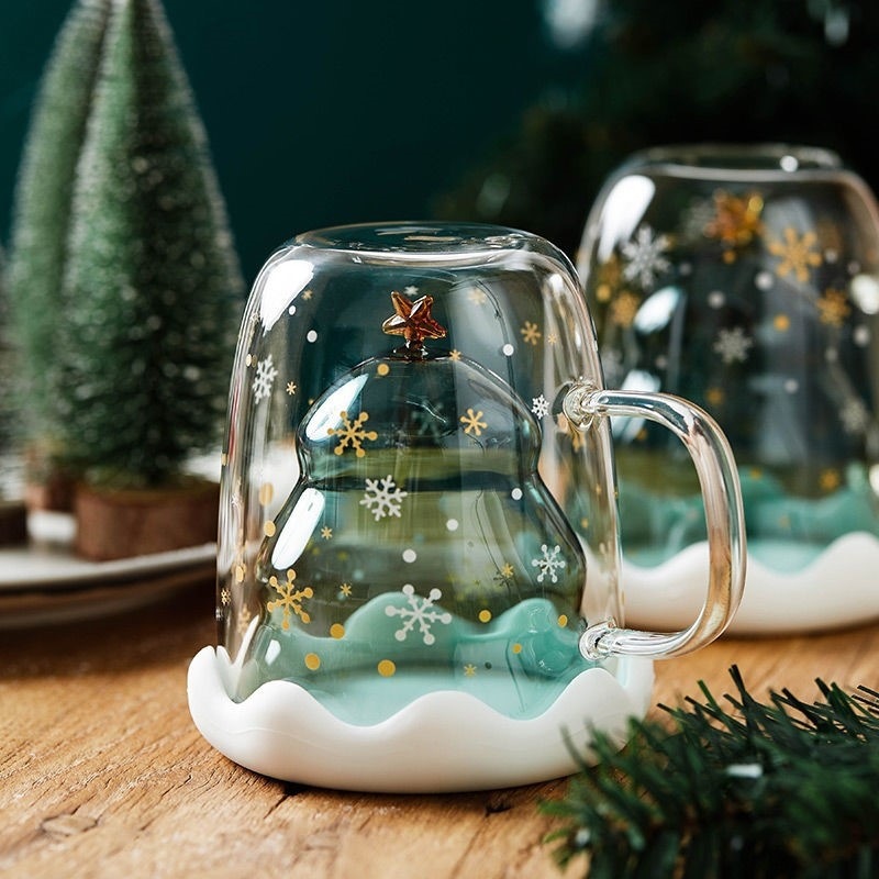 Copo de árvore de natal transp - Copper Cocktail Mug avaliação e preço