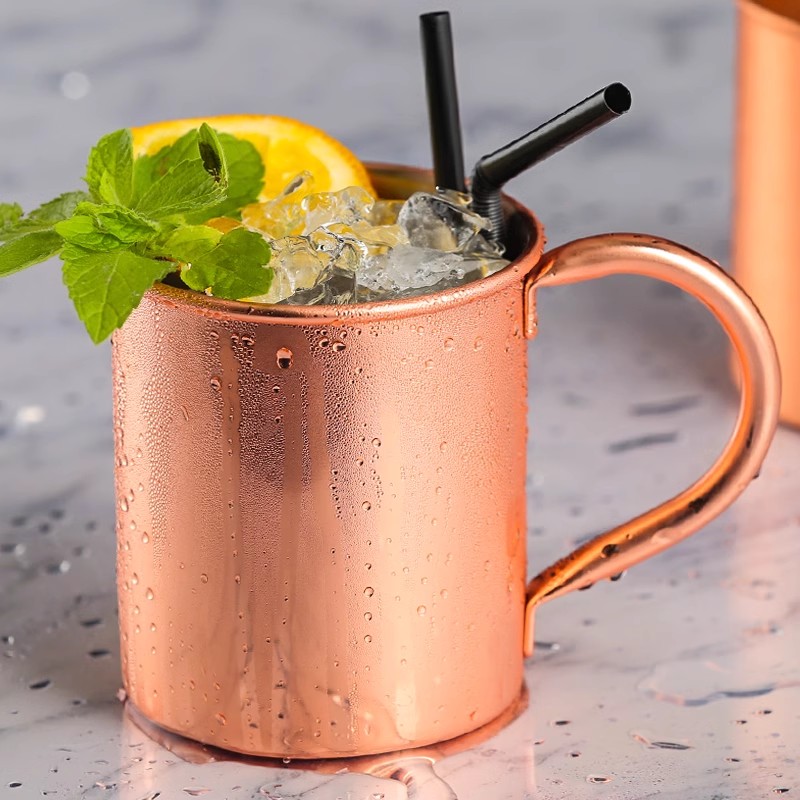 Caneca banhada a cobre 400ml,  - Copper Cocktail Mug avaliação e preço